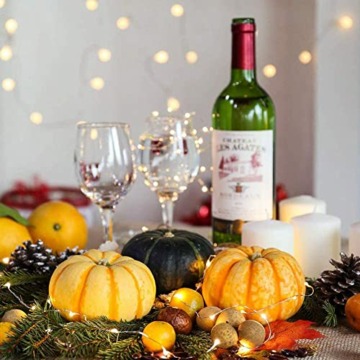 12 Stück LED Lichterkette Batterie Betrieben, 20 LEDs Micro Kupferdraht Lichter, 2M Beleuchtung Glühwürmchen Licht für DIY Weihnachten Urlaub Hochzeit Geburtstag Indoor Outdoor Decor, Warmweiß - 6