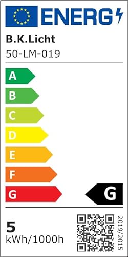 B.K.Licht - Schreibtischlampe mit Kabelschalter, schwenkbar, klemmbar, Klemmlampe, Klemmleuchte, Nachttischlampe, Leselicht Kinder, Bürolampe, Leselampe, 14,6x5,2x7,4 cm, Weiß - 9