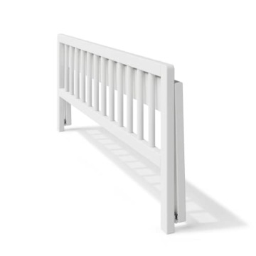 Bellabino Yuna Rausfallschutz für Kinder aus Kiefer Massivholz, klappbares Bettgitter für Reisen, 90 x 37 x 33 cm, Bettschutzgitter für Kleinkinder und Babys, weiß lackiert - 3