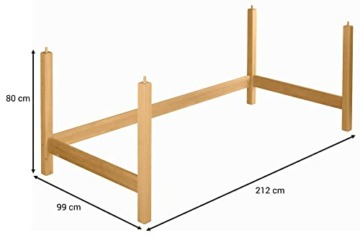 BioKinder 22212 Noah Unterbau-Element Hochbett aus Massivholz Erle 80 cm - 2