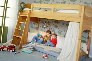 BioKinder 22594 Noah Umbauset zum Hochbett aus Massivholz Erle 90 x 200 x 120 cm - 4