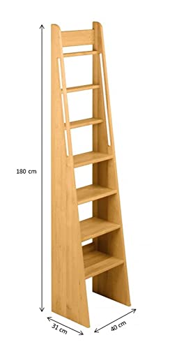 BioKinder Treppen-Leiter Leiterregal Hochbettleiter Noah aus zertifiziertem Massivholz Erle 180 x 40 x 31 cm - 2