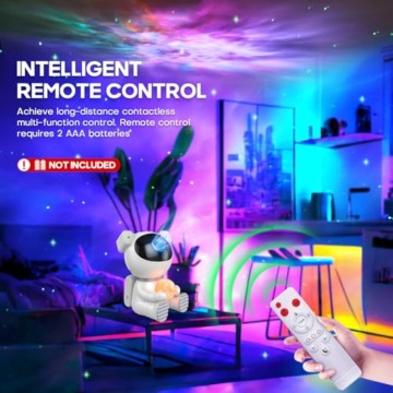 Dienmern Astronaut Projektor 2.0 Nachtlicht Sternenhimmel, LED Sternenhimmel Galaxy Projektor mit Fernbedienung und Timer, Sternlichtprojektor für Schlafzimmer & Decke, Geschenk für Kinder - 3