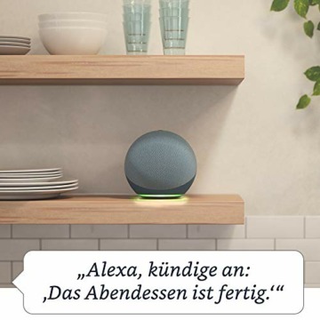 Echo (4. Gen.) | Smarter WLAN- und Bluetooth-Lautsprecher mit Dolby-Audio, Smart-Home-Hub und Alexa | Weiß - 5