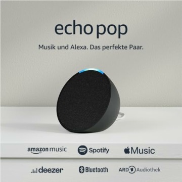 Echo Pop | Kompakter und smarter Bluetooth-Lautsprecher mit vollem Klang und Alexa | Anthrazit - 7