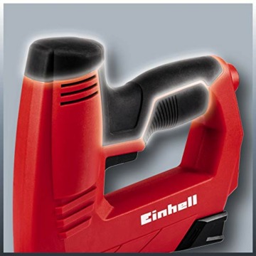 Einhell Elektrotacker TC-EN 20 E (für Klammern Typ 53, Nägel Typ 47, elektronische Schlagkraftvorwahl, Sicherheitsnase, inkl. 1000 Klammern/500 Nägel) - 5