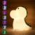 Glovios LED Nachtlicht Baby,Dinosaurier Silikon Nachtlicht Kinder USB-Aufladung, Nachttischlampe Babyzimmer mit Tap Control,Silikon Kinderzimmer Lampe,Dino Stilllicht Dimmbar (Dinosaurier) - 8