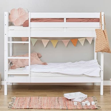 Hoppekids Etagenbett 2 Kinder 70x160 | Hochbett für 2 Kinder | Weiß - 1