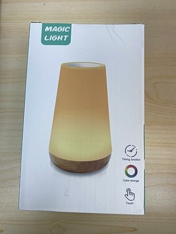 Hyted LED Nachttischlampe mit Speicherfunktion und Touch-Dimmbarkeit, Nachtlicht für Kinder mit 13 Farben & 5 Helligkeitsstufen, USB C Aufladbar Atmosphäre Nachtlampe für Schlafzimmer,Kinderzimmer - 8