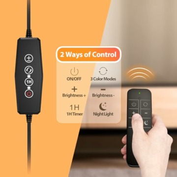 iFalarila Light 61 LED Leselampe Bett mit Nachtlichtmodus | 1-Stunden-Timer Stilllicht | RA></noscript><img class=