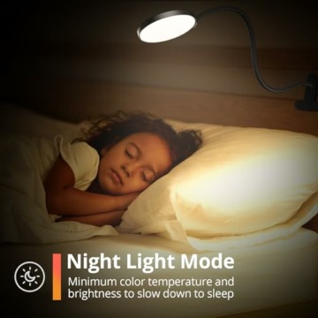 iFalarila Light 61 LED Leselampe Bett mit Nachtlichtmodus | 1-Stunden-Timer Stilllicht | RA></noscript><img class=
