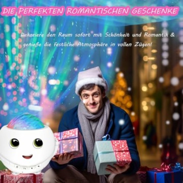 JKGIFTS Sternenhimmel Projektor Kinder - Nachtlicht Kinder Zimmer/Party deko Galaxy Nachtlicht Projektor mit Timer Fernbedienung Bluetooth/Musik Lautsprecher Geschenke für Frauen Männer Kinder - 6