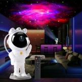 LED Sternenhimmel Projektor, Astronaut Sternenhimmel Projektor Galaxy Nachtlicht,Planetarium Projektor mit Timer,Fernbedienung,Schlafzimmer Deckenprojektion Lampe,Geschenk für Kinder und Erwachsene - 1