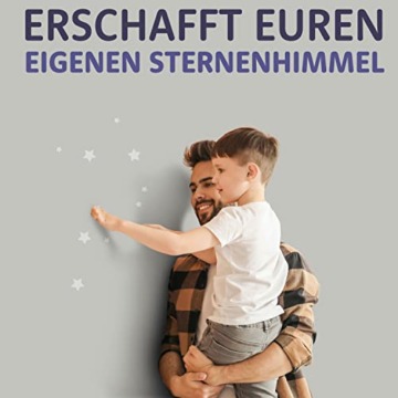 Leuchtsterne Kinderzimmer - SELBSTKLEBEND - Einschlafhilfe Kinder - 100 beruhigende Sternenhimmel Aufkleber - Rückstandslos zu entfernende Leuchtsticker - 6