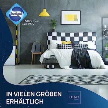 LILENO HOME Bettdecke 135x200 Set mit Kissen - Ganzjahre Bettdecke 135x200 mit Kopfkissen 80x80 cm als Set - Decke und Kissen mit antibakterieller Ausrüstung u. Kochfest bis 95° C - 8