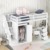 LTGB Hochbett Kinderbett mit Kleiderschrank, Schreibtisch und Treppe, Kinderbetten Funktionsbett, Etagenbett Stockbett Jugendhochbett, ohne Matratze (Hochbett mit Schrank) - 8