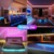 RGB LED Strip 10M, Neon LED Streifen Farbwechsel, Musik-Sync, Wasserdichte, Silikon DIY Flexibler Lichtstreifen mit Fernbedienung, APP Steuerung für Innen und Außendekoration(Inklusive Adapter) - 7