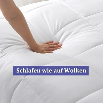 Seiwohl 4 Jahreszeiten Bettdecke 135x200 cm 2er Set, 450GSM Winterdecke mit 300GSM Ganzjahresdecke und 150GSM Sommerdecke,Warme Steppbettdecke für Winter - 5