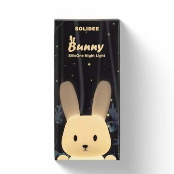 SOLIDEE Bunny Silikon Nachtlicht Kinder USB-Aufladung Nachttischlampe mit 7 Lichtwechsel & Tap Control & Timing Funktion 1200mAh Kinderzimmer Deko Geschenke Spielzeug Schlaflichter Nachtlicht Baby - 10