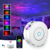 SUPPOU LED WIFI Sternenhimmel Projektor, Smart Nachtlicht 3D Galaxy Sternenprojektor Lampe Kinder Erwachsense mit RG Dimming/Stimmenkontrolle/WiFi Verbindung für Kinder Party Dekoration - 1