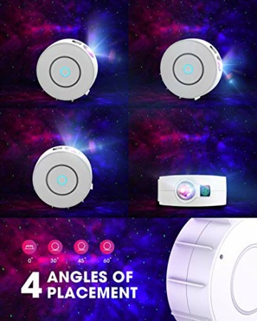 SUPPOU LED WIFI Sternenhimmel Projektor, Smart Nachtlicht 3D Galaxy Sternenprojektor Lampe Kinder Erwachsense mit RG Dimming/Stimmenkontrolle/WiFi Verbindung für Kinder Party Dekoration - 6